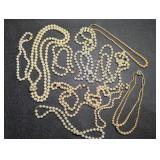Faux Pearl Costume Jewelry Necklace Collection,
