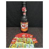 KANSAS CITY CHIEFS 21 IN. PLASTIC BOTTLE BANK &