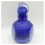 Blue Art Glass Perfume Bottle