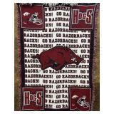RAZORBACKS THROW, HOGS, GO RAZORBACKS