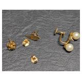 14K Scrap Yellow Gold Earrings