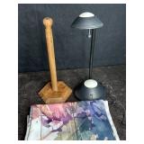 DRAGONFLY CURTAINS, WOOD PAPER TOWEL HOLDER &