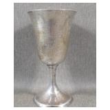 Two Sterling Silver Trophy Cups / Goblet 308g