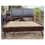 Modern Queen Size Bed Frame w/ Minor Wear