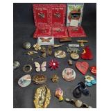 Vintage Costume Jewelry Brooch Collection