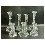 7 Crystal Candle Holders