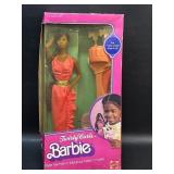 Vintage Twirly Curls Barbie African American /