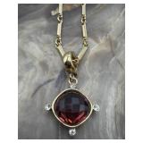 925 Garnet Necklace