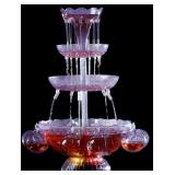 Illuminated Punch Bowl Party Fountain , Powers On