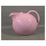 Vintage Earthenware Water Pitcher - Pink