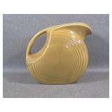 Vintage Earthenware Water Pitcher - Mustard