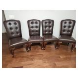 4 Plush Dining Chairs