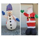 2 Large Chriatmas Inflatables Santa is 12
