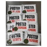 9 Packs (3 ea) Posted Signs Tree Huggerzz No