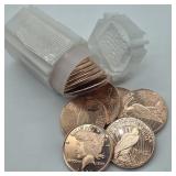 20- 1 OZ FINE COPPER ROUNDS