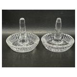 2 Waterford Crystal Ring Minder / Keepers