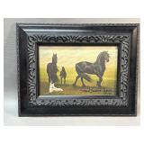 Small Art Print on Canvas Horses Susan Sommer
