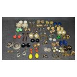Vintage Clip On & Screwback Costume Jewelry