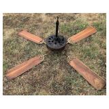 Antique Emerson 3566 Cast Iron Ceiling Fan