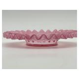 VINTAGE FENTON ART GLASS CRANBERRY OPALESCENT