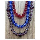 Vintage Style Faceted Beads Necklaces