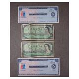 Old Foreign Currency & Dominos Gift Certificates