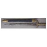 French Model 1831 Artillery Short Sword & Scabbard