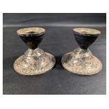 Weighted Sterling Candle Holders 214.2 g