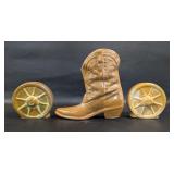 Frankoma Wagon Wheel S&Ps with Frankoma Boot