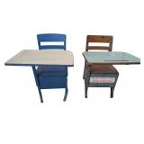 2 Vintage School Desk