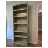 Tall Vintage Painted Oak Bookshelf