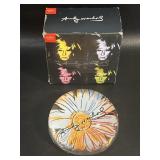 Andy Warhol Rosenthal Daisies Glass Paperweight