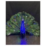 FLASHING COLORFUL LIGHT SHOW PEACOCK