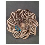 Baltic by Design Wooden Damask Bowl & Jewelry
