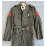 Vintage USMC Marine Dress Uniform Jacket & Shirt