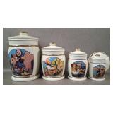 Vntg Danbury Mint M.I. Hummel Canister Set