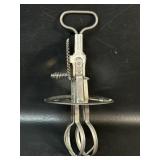 Vintage A&J Manual Whisk Egg Beater Jar Topper