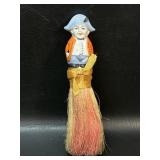 Vintage Porcelain Half-Doll Whisk Broom Japan /