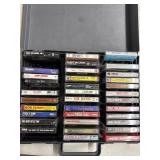 Carry Case w/ rock & Country Cassettes