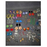 Vintage Costume Jewelry Pierced Earrings