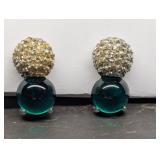 Vintage Designer Castlecliff Clip On Earrings,