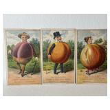 3 Antique Advertising Cards