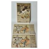 3 Antique Randolph Caldecott Postcards from