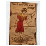 Antique Leather Postcard