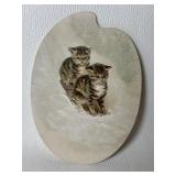 Antique Artists Pallet Shape Advertising Card
