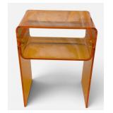 Acrylic End Table - Orange