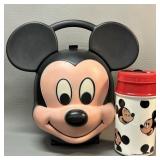 Aladdin Mickey Mouse Head Lunch Box w/ Bottle