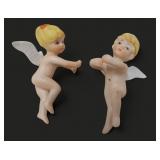 Vtg Candle Angels Cherubs Candle Climbers