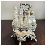Antique SilverPlate Cruet Set Top Portion