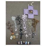 Rosaries, Pendants, Bracelet & Wall Cross